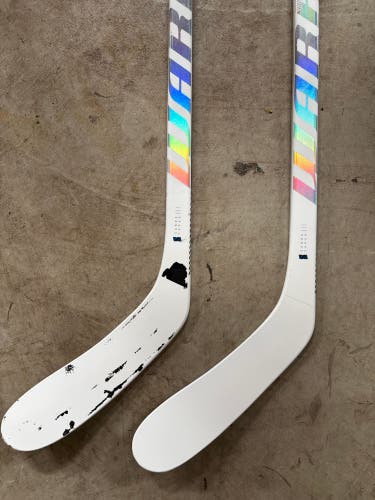 White Senior Warrior Alpha LX2 Pro Right Handed Hockey Stick P28 55 Flex Pro Stock. One used one not