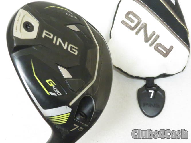 PING G430 Max HL Fairway 21 High Launch 7 Wood Alta Quick 45 SENIOR Flex +Cover