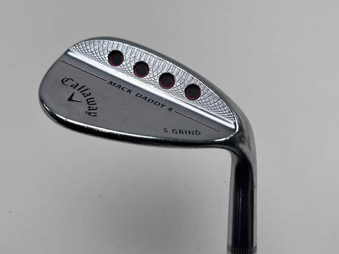 Callaway Mack Daddy 4 Chrome Wedge 56* 10 Bounce S-Grind S200 115g Steel Mens RH