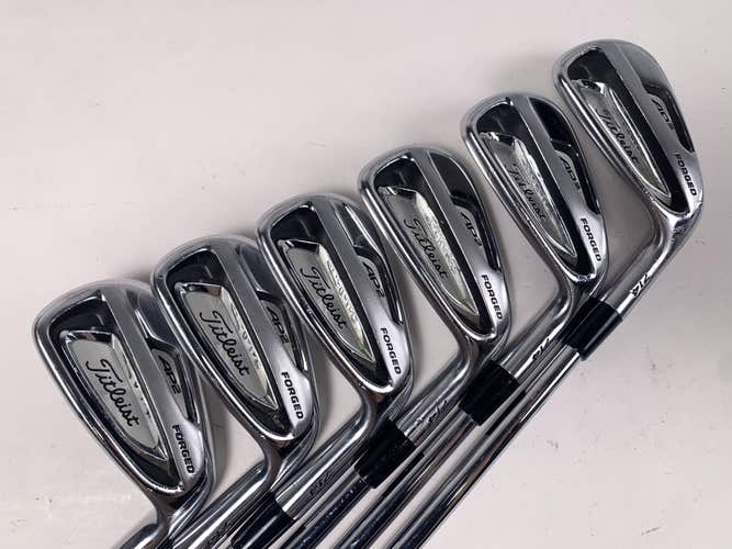 Titleist 714 AP2 Iron Set 5-PW KBS Tour Stiff Steel Mens RH +1/2"