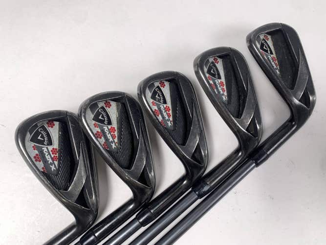 Callaway Razr X Black Iron Set 7-PW+AW 50g Ladies Graphite Womens RH +1"