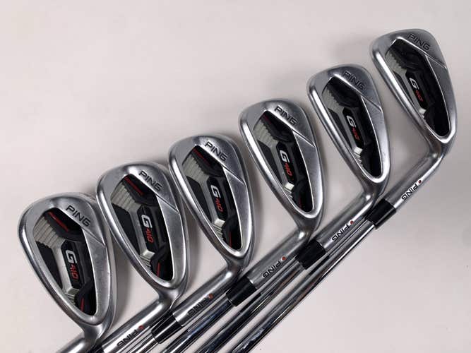Ping G410 Iron Set 6-PW+SW Red Dot 1* Flat DG S300 120g Stiff Steel Mens RH