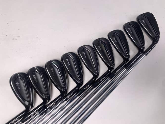 Ping G710 Iron Set 4-PW+GW+SW Black Dot AWT 2.0 Stiff Steel Mens RH