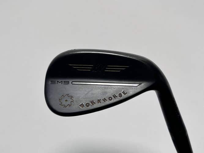 Titleist Vokey SM9 Jet Black Wedge 46* 10 Bounce F-Grind Wedge Steel Mens RH