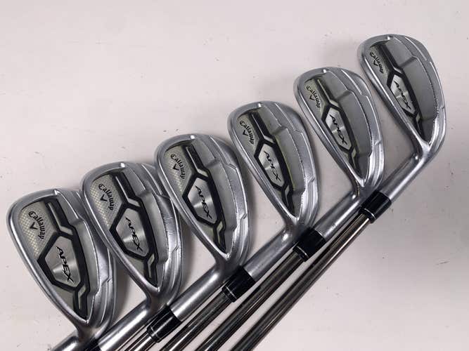 Callaway Apex CF 16 Iron Set 5-PW 2* Flat Recoil 460 F4 Stiff Graphite Mens RH
