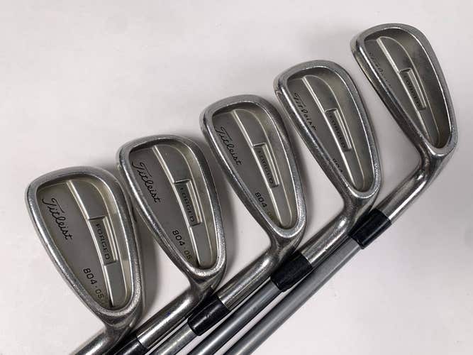 Titleist 804 OS Iron Set 5-PW 3980 Stiff Graphite Mens RH +1"