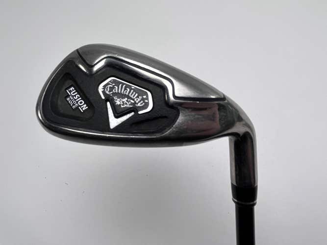 Callaway Fusion Wide Sole Pitching Wedge PW 75g Regular Graphite Mens RH