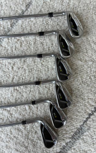 Men's 2016 TaylorMade M2 Left Hand Iron Set Stiff Flex 6 Pieces (Used) missing 6 iron