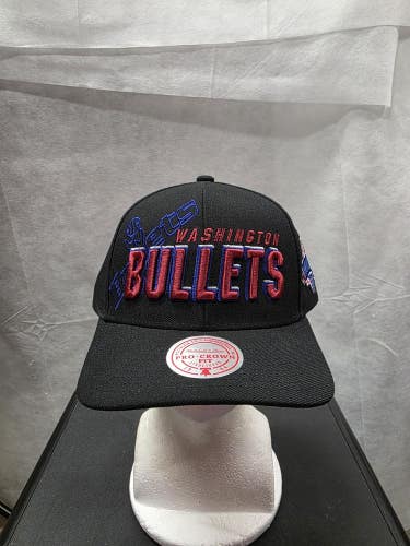 NWS Washington Bullets NBA Draft Mitchell & Ness Pro Crown Snapback Hat