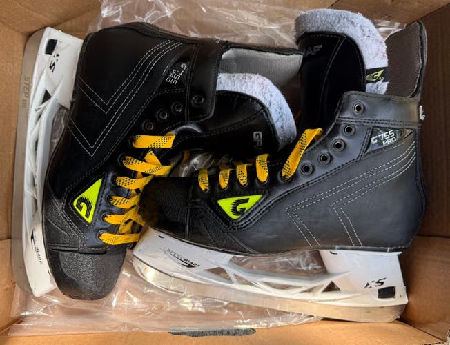 Black 2025 Graf G755 Pro Hockey Skates Regular Width 9.5 (Used)