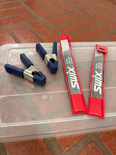 SWIX Ski Files, Clamps, Extra Gummy Stone