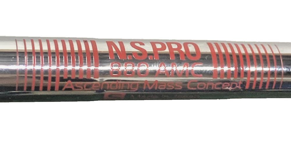 NS Pro 880 AMC Stiff Flex 36.5" Steel .355 Iron Shaft Only For T200 Nice Grip