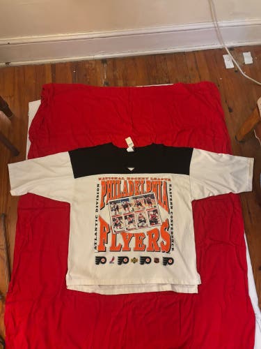 RARE New w/Tags Vintage Sport Attack Philadelphia Flyers Jersey Size Shirt