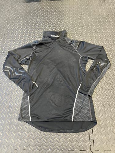 Youth Bauer Baselayer Shirt w/ Cut Resistant Neck Guard (Used)