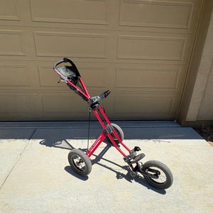 Red Unisex Sun Mountain Push Cart (Used)