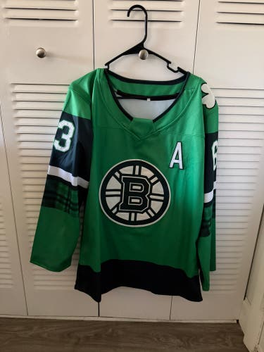 Brad Marchand St Patrick Day Jersey (Used)