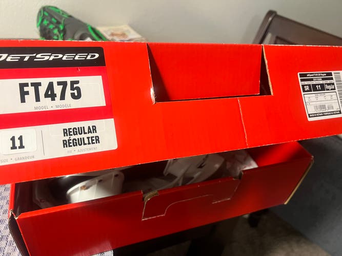 Black 2021 CCM JetSpeed FT475 Hockey Skates Regular Width 11 (New)