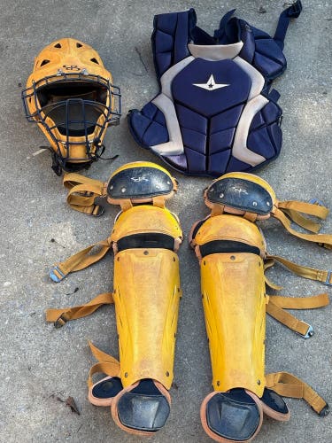 Yellow Boombah Catcher's Set (Used)