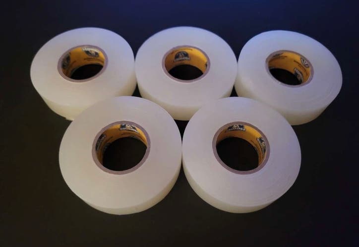 Lot Of Five Rolls Howies Hockey Clear Plastic Tape New
