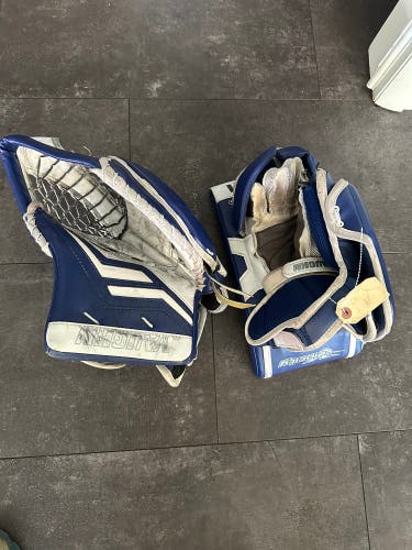 Used Intermediate Vaughn Velocity Pro V Elite Regular Goalie & Blocker Set