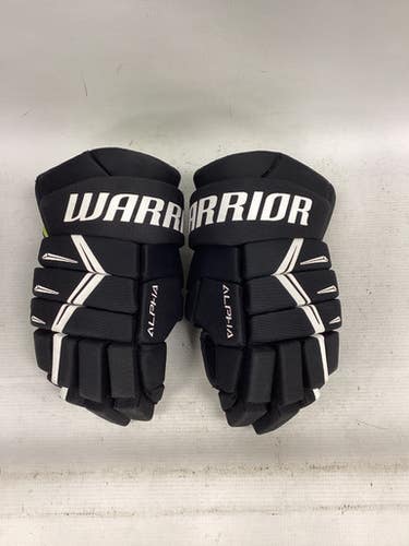 Used Warrior ALPHA DX5 Junior Gloves Black 12" 11851-S000046849