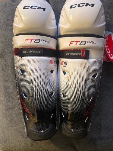 Senior CCM Jetspeed FT8 Pro 15" Shin Pads (New)