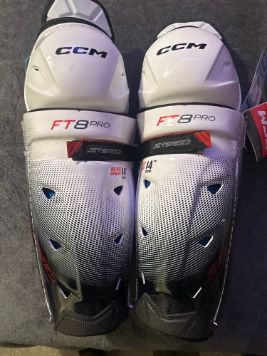 Senior CCM Jetspeed FT8 Pro 14” Shin Pads (New)