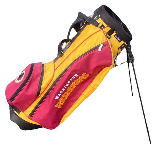 Washington Redskins Wilson NFL Golf Stand Bag 4-Way Dual Strap Great Condition