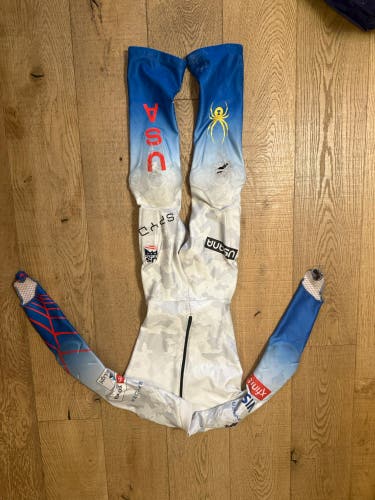 AJ Hurt Unisex Large Long 2022 Spyder U.S. Ski Team Ski Suit (New) FIS Legal