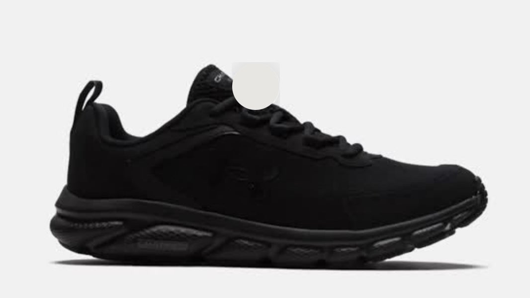 Black Men's Size 13.0 (W 14.0) Adult Under Armour Charged Assert Shoes (New)