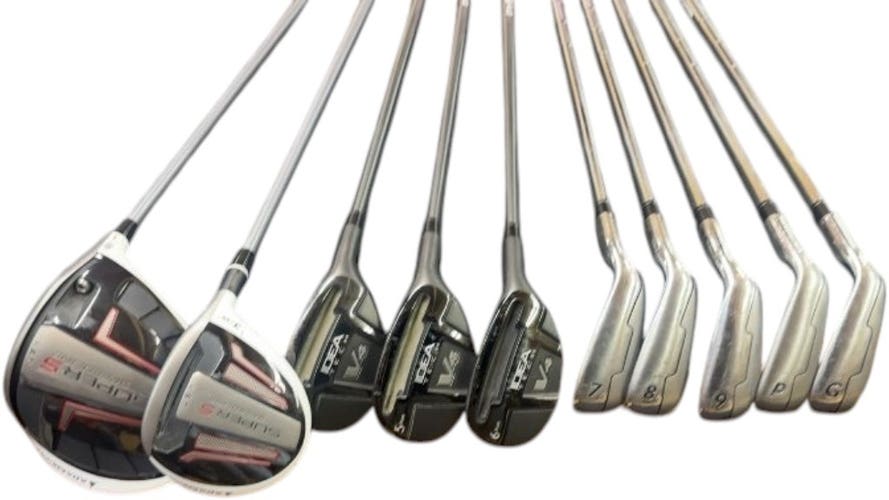 Adams Golf Hybrid Iron Set Idea Tech V4 & Super S Speedline (includes 3 hybrids and two woods)