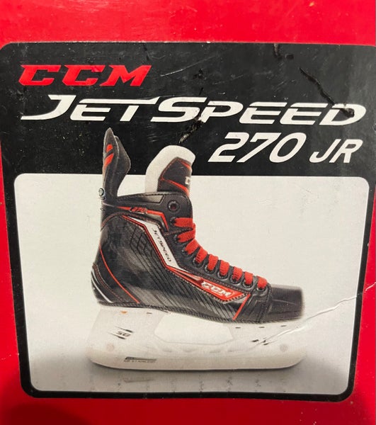 Black CCM JetSpeed 270 Jr Hockey Skates Regular Width Size 3 (Used)