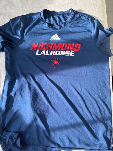 Richmond Spiders Lacrosse Red and Blue Large Men's Adidas Shirts (Used bundle)