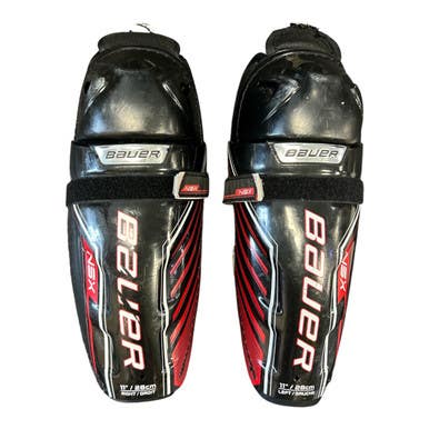 Used Bauer NSX Junior Shin Guards Black 11" 11450-S000520969
