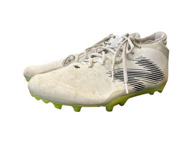 Used New Balance RUSH V4 LAX Cleats Mens White Senior 9.5 11450-S000520967