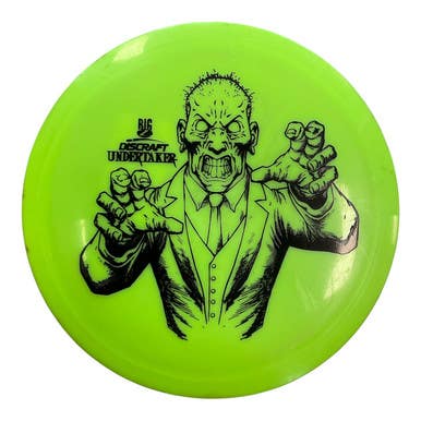 Used Discraft BIG Z UNDERTAKER Disc Golf Driver Neon Green 174g 11450-S000520877