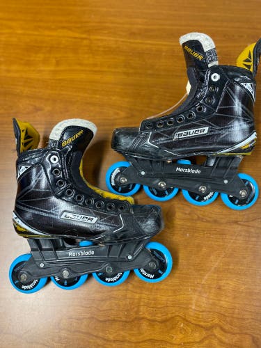Senior Bauer Inline Skates Regular Width Size 5 (Used)