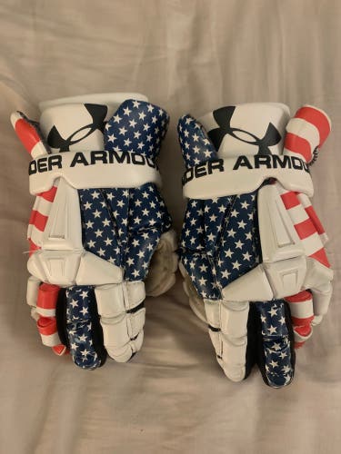 Under Armour USA Command Lacrosse Gloves (Used)