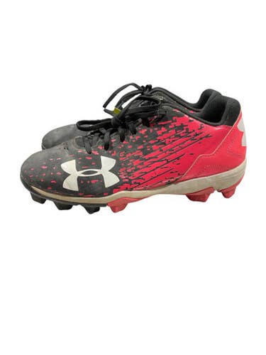 Used Under Armour CLEATS BB/SB Cleats Pink Junior 04 11847-S000035525