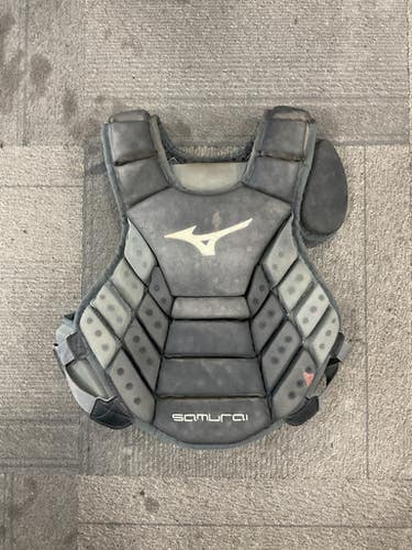 Used Mizuno SAMURAI Catchers Chest Protector Black Youth 11614-S000236827