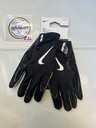 Nike Vapor Jet 8.0 Football Gloves | XXL (2XL) | Black/Grey | NWT
