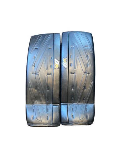 Used Brians N3TZERO Goalie Leg Pads Junior Black 29" 11883-S000162077