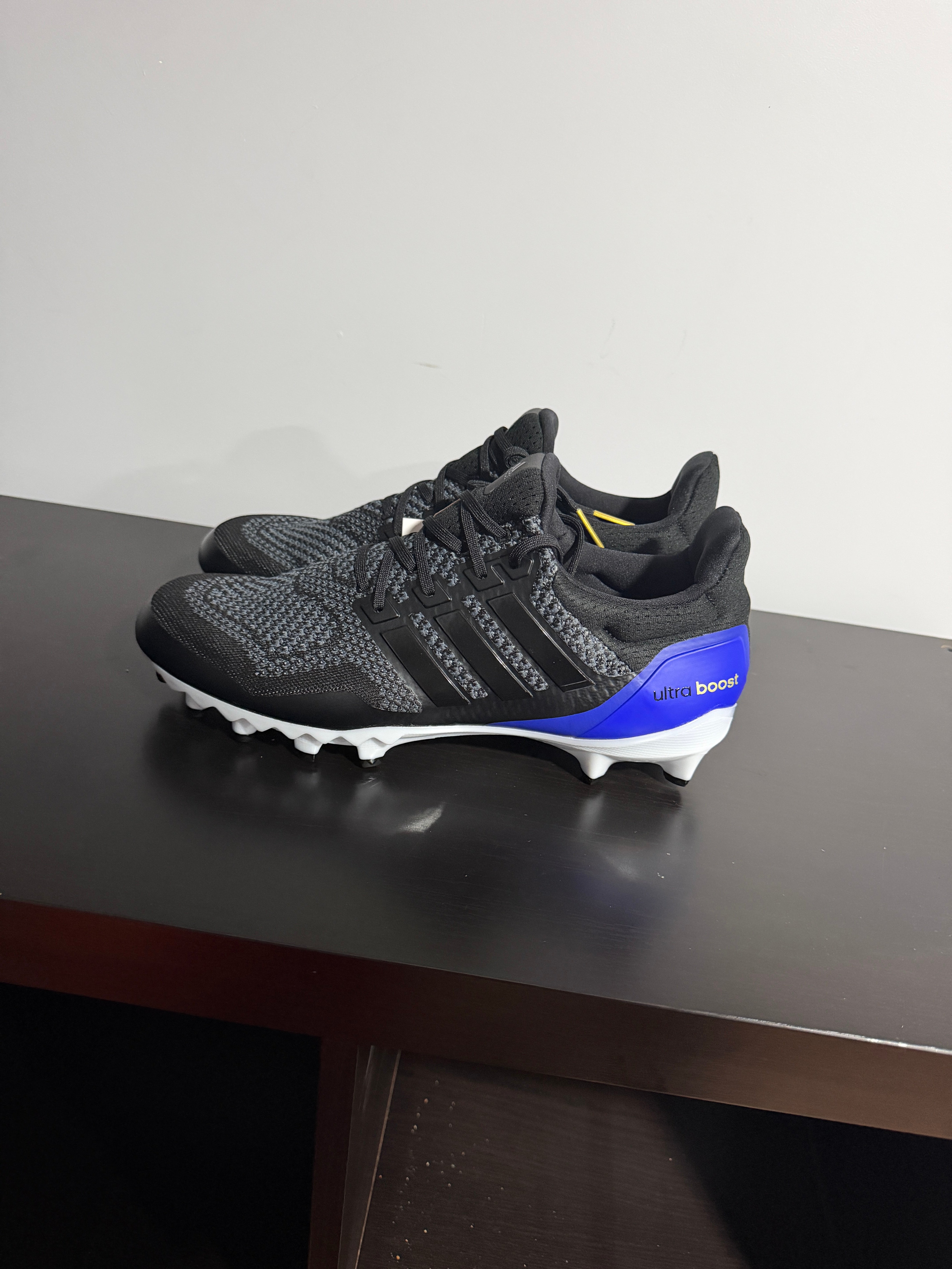 adidas Ultraboost Ultra Boost Football Cleats Mens Blue Sneakers Size 13 adidas UltraBoost Cleat Solar Blue for Sale | Authenticity  main image 4