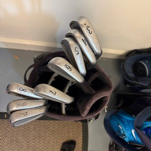 Men's 2005 Titleist 704.CB Right Handed Iron Set Dynamic Gold Stiff Flex (Used)