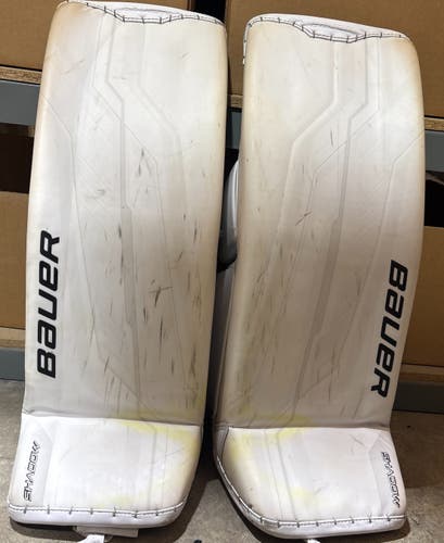Bauer Supreme Shadow Goalie Leg Pads | SR Small 33+" (Used)