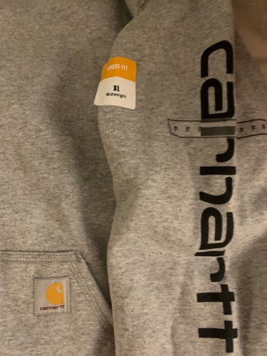 Carhartt men’s Gray Hoodie New Size XL