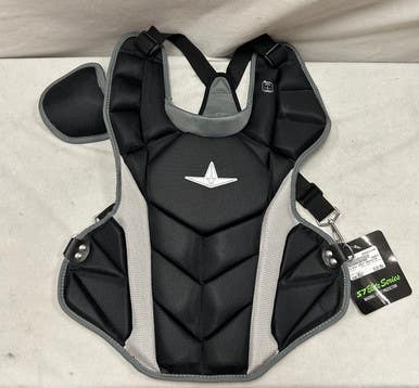 Used All-Star CHEST PROTECTOR Catchers Chest Protector Black Adult 11490-S000273295