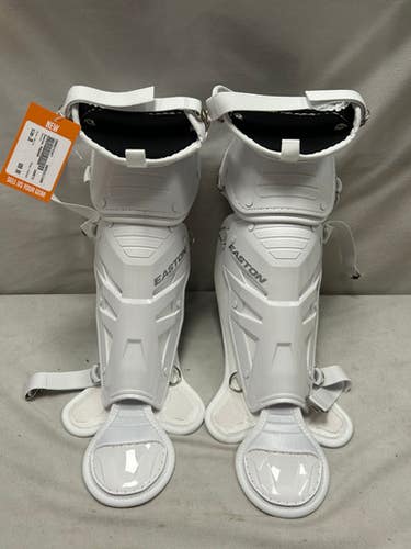 Used Easton PHENOM Catchers Leg Guards White Junior 11490-S000273347