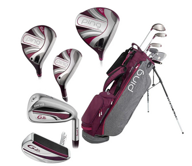 Used Ping G LE WOMENS SET Womens Package Set RH Pink 9 Piece 11605-S000216373