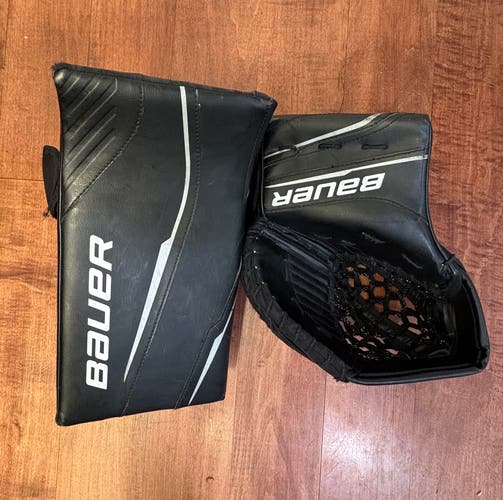 Bauer GSX Junior Glove & Blocker Set Black Regular ( Used)